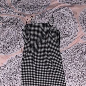 Black and white printed dress